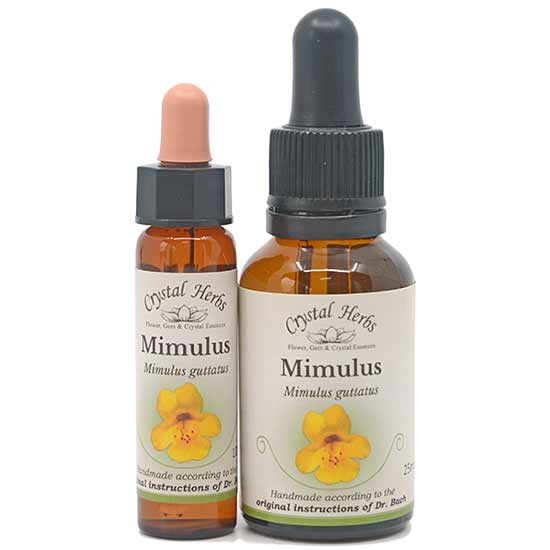 10ml und 25ml Essenzenflaschen der Bachblüte Mimulus