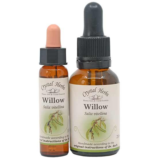 10ml und 25ml Essenzenflaschen der Bachblüte Willow